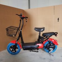 48V新款电动自行车双人电瓶车小型踏板车助力车