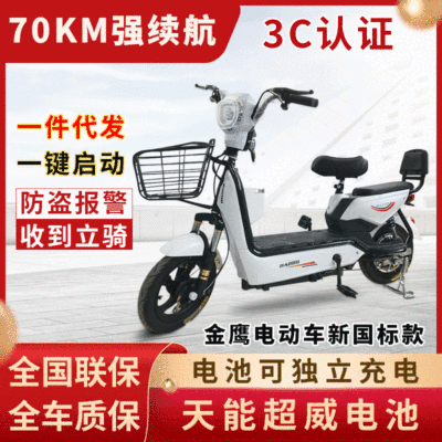 浩都新国标两轮成人小型48V电动车 女士3C电瓶车 脚踏电动自行车