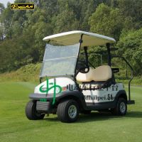 惠州2座休闲电动高尔夫球车，源头厂家品质保证，白色高尔夫球场电动车